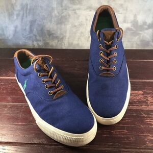 Polo Ralph Lauren Vaughn Men's Sneakers Blue Size 9.5